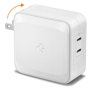 Spigen 100W USB-C 2-Port Foldable Wall Charger: $16.99