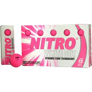 Nitro Long Distance Peak Performance Golf Balls 15-Pack: $8