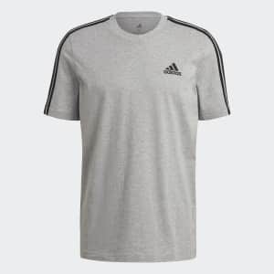 adidas Men's Essentials 3-Stripes Tee: $11