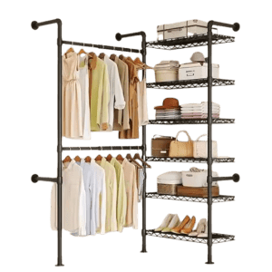 Heavy-Duty Industrial Pipe Wall Closet System: $72