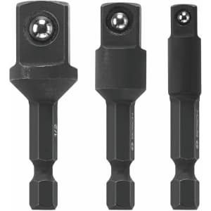 Bosch 3-Piece 1/4" Hex Impact Socket Adapter Set: $10.60