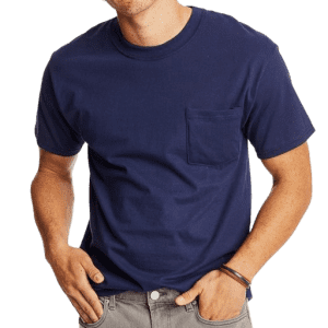 Hanes Men's Heavyweight Pocket T-Shirt 2-Pack: $5.49