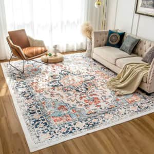 5x7-Foot Washable Area Rug: $31.72