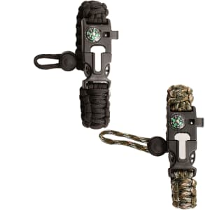 Bushcraft Survival 5-in-1 Paracord Bracelet: $5.99