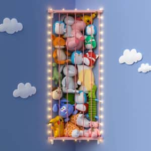 Corner Lighted Stuffed Animal Storage Net: $11.73