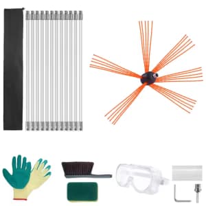 SucceBuy 23-Foot Chimney Sweep Kit: $31.14