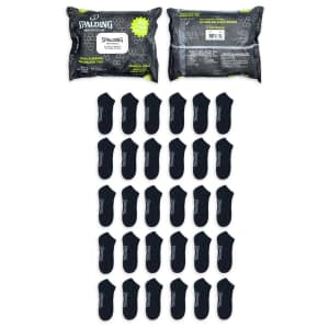 Spalding Men's No-Show Socks 30-Pack: $8.98 Spalding Men's No-Show Socks 30-Pack: $8.98
