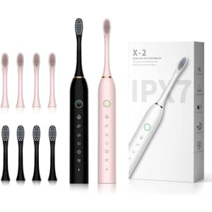 Sunpro Sonic Electric Toothbrush 2-Pack: $13.99