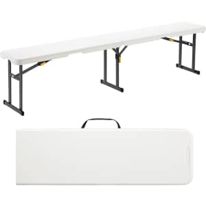 FanttikOutdoor 6-Foot Portable Plastic Folding Bench: $53.99 FanttikOutdoor 6-Foot Portable Plastic Folding Bench: $53.99