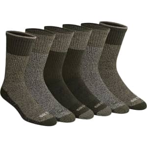 Dickies Men's 6-Pair Dri-Tech Crew Socks: $8.49 Dickies Men's 6-Pair Dri-Tech Crew Socks: $8.49