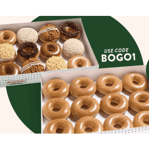 Krispy Kreme Original Glazed Dozen: $1 when you buy any other dozen