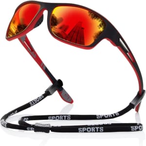 Men's UV400 Polarized Sports Sunglasses: $9.09