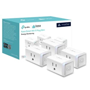 Kasa Matter Smart Plug w/ Energy Monitoring 4-Pack: $34 Kasa Matter Smart Plug w/ Energy Monitoring 4-Pack: $34
