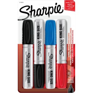 Sharpie King Size Permanent Marker 4-Pack: $3.07 via Sub & Save