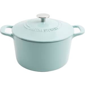 Martha Stewart Gatwick 7-Quart Enamel Cast Iron Dutch Oven Pot: $39