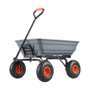 SucceBuy 2-in-1 600 lbs. Garden Dump Cart: $58.84