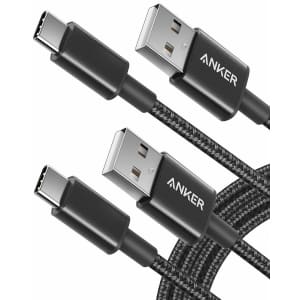 Anker USB A to USB C 6ft Cable 2-Pack: $8.99