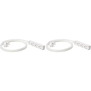 Amazon Basics 6-Foot Extension Cord Power Strip 2-Pack: $9.44