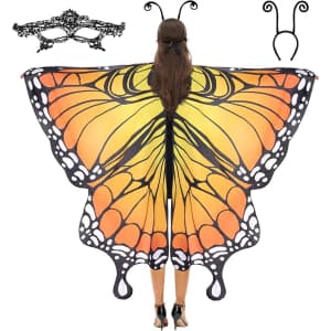 Spooktacular Creations Adult Butterfly Costume with Mask and Headband: $15