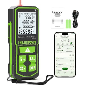 Huepar 200-Foot Laser Distance Measure: $29.99 Huepar 200-Foot Laser Distance Measure: $29.99