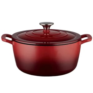 Food Network 5-Quart Enameled Cast-Iron Dutch Oven: $45