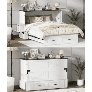 Gracie Oaks Queen Murphy Bed: $367