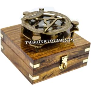 Thor Instruments Nautical Sundial Compass w/ Level Meter: $13.73