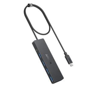 Anker 4-Port USB 3.0 Hub with 5Gbps Data Transfer: $10