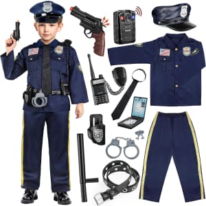 Kids' Deluxe Police Officer Costume: $24