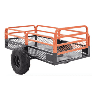 Svopes Heavy-Duty Steel ATV Trailer Dump Cart: $202