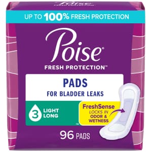 Poise Incontinence Pads 96-Pack: $7.34 via Sub & Save