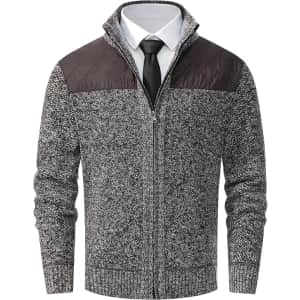 Vcansion Men's Classic Soft Knitted Cardigan Sweater: From $13.25