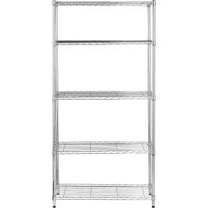 Amazon Basics 5-Shelf Adjustable Steel Shelving Unit: $41 Amazon Basics 5-Shelf Adjustable Steel Shelving Unit: $41