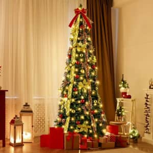 Lookfly 6-Foot Pre-Lit Artificial Christmas Tree: $69.99