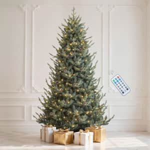 DWVO 6-Foot Antique Green Pre-Lit Christmas Tree: $79.99