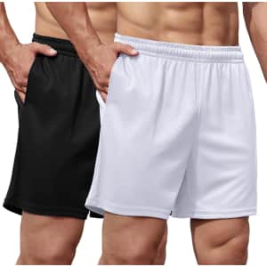 Coofandy Men's 5" Mesh Running Shorts 2-Pack: $12.99 Coofandy Men's 5" Mesh Running Shorts 2-Pack: $12.99