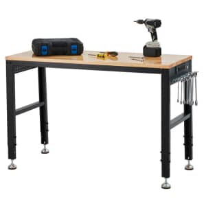 Garvee 48" x 20" Adjustable Height Workbench: $119