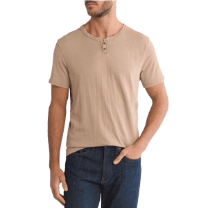 Lucky Brand Men's Button Notch Neck T-Shirt: $7.98