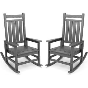 Serwall All Weather Porch Rocker 2-Pack: $187