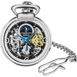 Stuhrling Orignal Men's Automatic Pocket Watch: $200