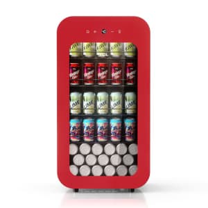 TCL 94-Can Freestanding Indoor Beverage Refrigerator with Glass Door: $120 TCL 94-Can Freestanding Indoor Beverage Refrigerator with Glass Door: $120