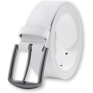 KM Legend Men's Leather Dress Belt: $5
