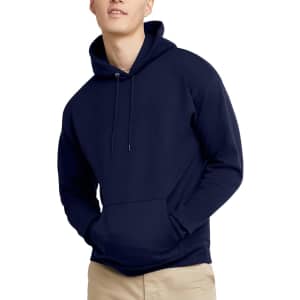 Hanes Men's Ecosmart Fleece Pullover Hoodie: $8.92