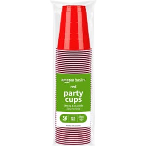 Amazon Basics 50-Count 18-oz. Disposable Plastic Party Cups: $3.66 via Subscribe & Save w/ Prime