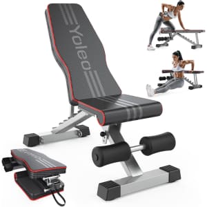 Adjustable Weight Bench: $76 w/ Prime