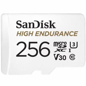 SanDisk 256GB High Endurance MicroSDXC Card: $20.99