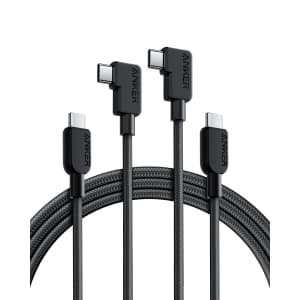 Anker 240W USB C to USB C Right Angle Cable 2-Pack: $9.99