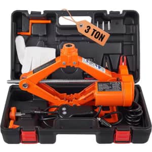 SucceBuy 3-Ton Steel Hydraulic Scissor Jack: $32.01