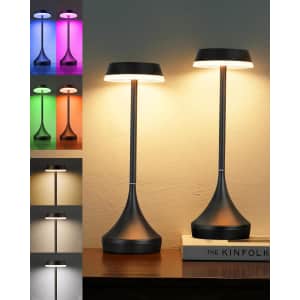 Ezvalo Cordless Rechargeable Table Lamps 2-Pack: $34.99