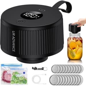 Electric Mason Jar Vacuum Sealer Kit: $14.99 Electric Mason Jar Vacuum Sealer Kit: $14.99